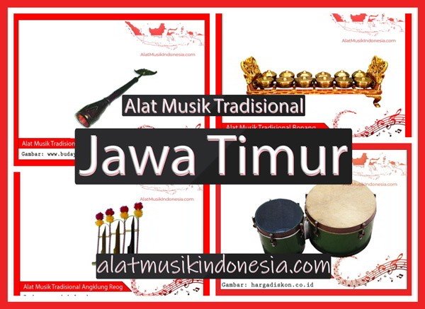  Gambar  Alat  Musik  Tradisional Jawa Timur Berbagai Alat 
